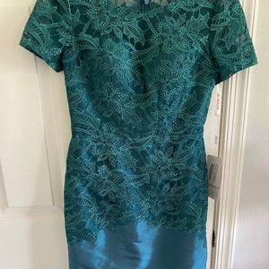 Special Occasion dress, JJ’s House, Peacock color, size US 4